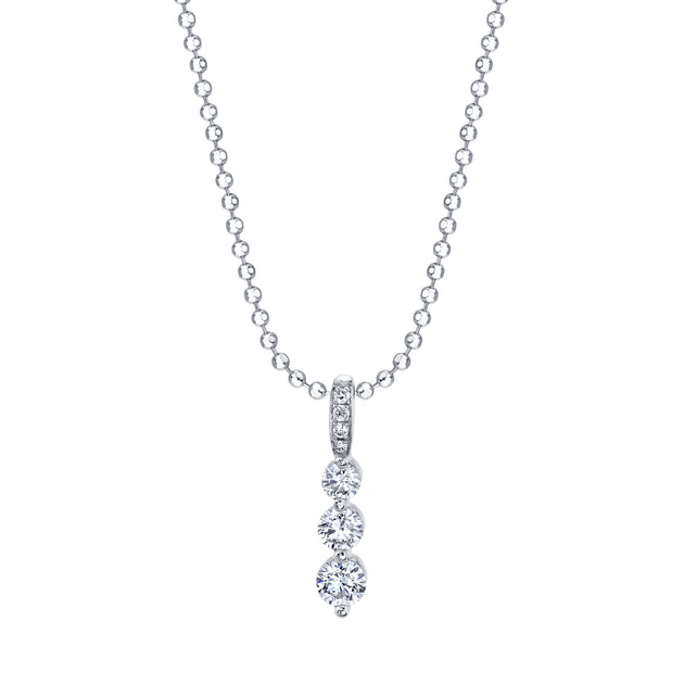 ★ROSEMONT★ 14K Petit Etoile (Dancing Jewelry) Necklace RN0 Cléo Carré Baguette Tennis Necklace