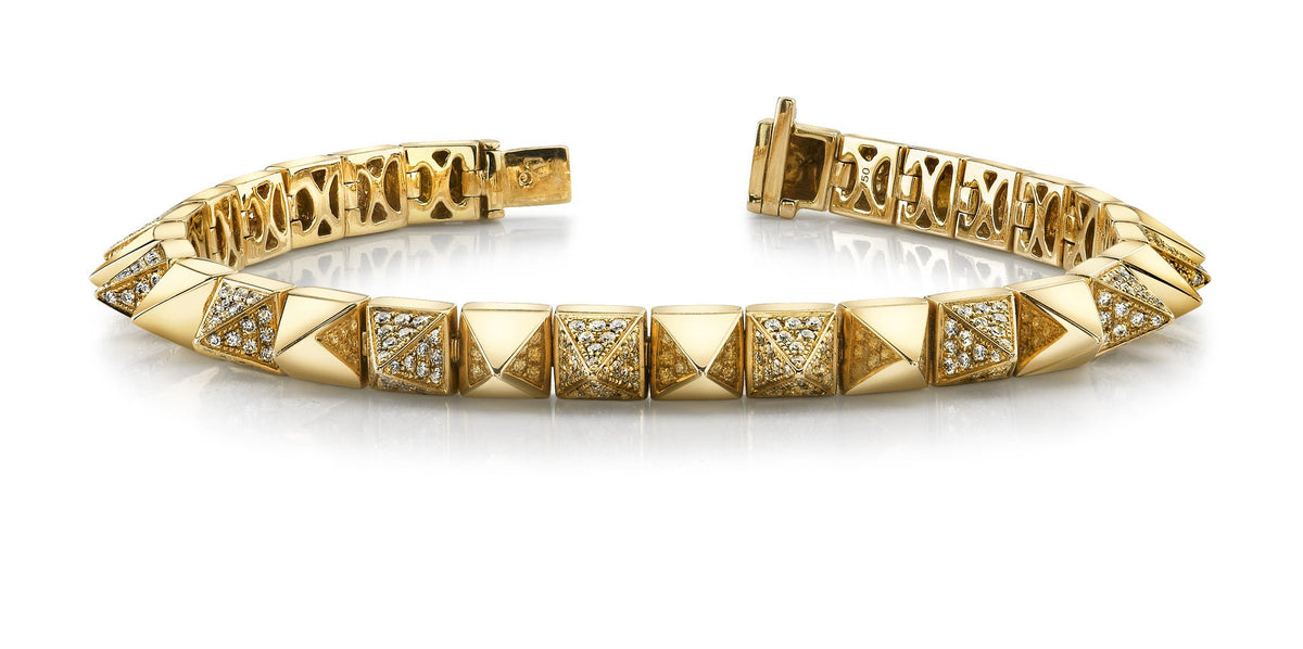 annakato CHAIN BRACELET WITH PEAR DIAMOND CENTER – Anita Ko
