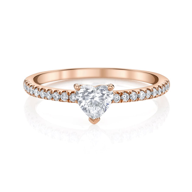 ME/YOU HEART DIAMOND PAVE PINKY RING – Anita Ko