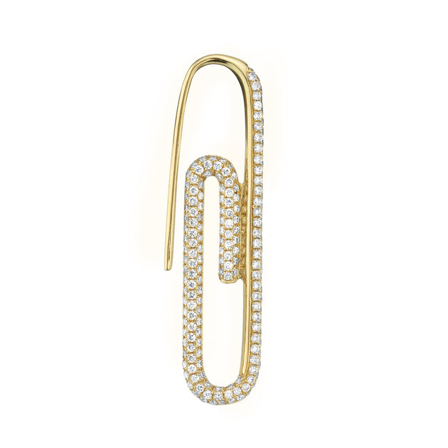 DIAMOND PAPER CLIP EARRING Anita Ko
