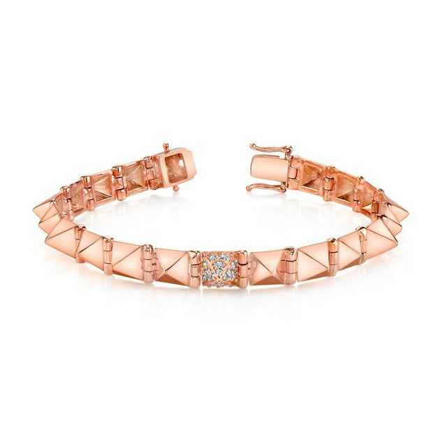 SMALL SPIKE BRACELET WITH ONE DIAMOND SPIKE – Anita Ko