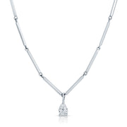 LOUISE NECKLACE WITH PEAR DIAMOND PENDANT