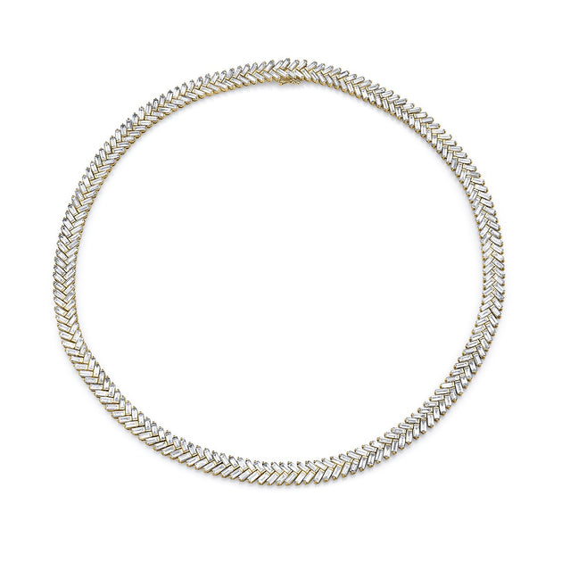 BAGUETTE DIAMOND ZIPPER CHOKER – Anita Ko