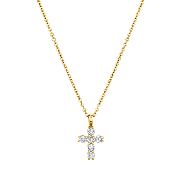 DIAMOND CROSS NECKLACE – Anita Ko