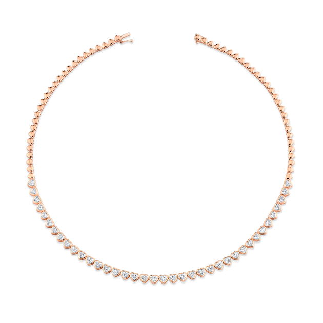 ♡heartorako HEART SHAPED BEZEL DIAMOND CHOKER – Anita Ko