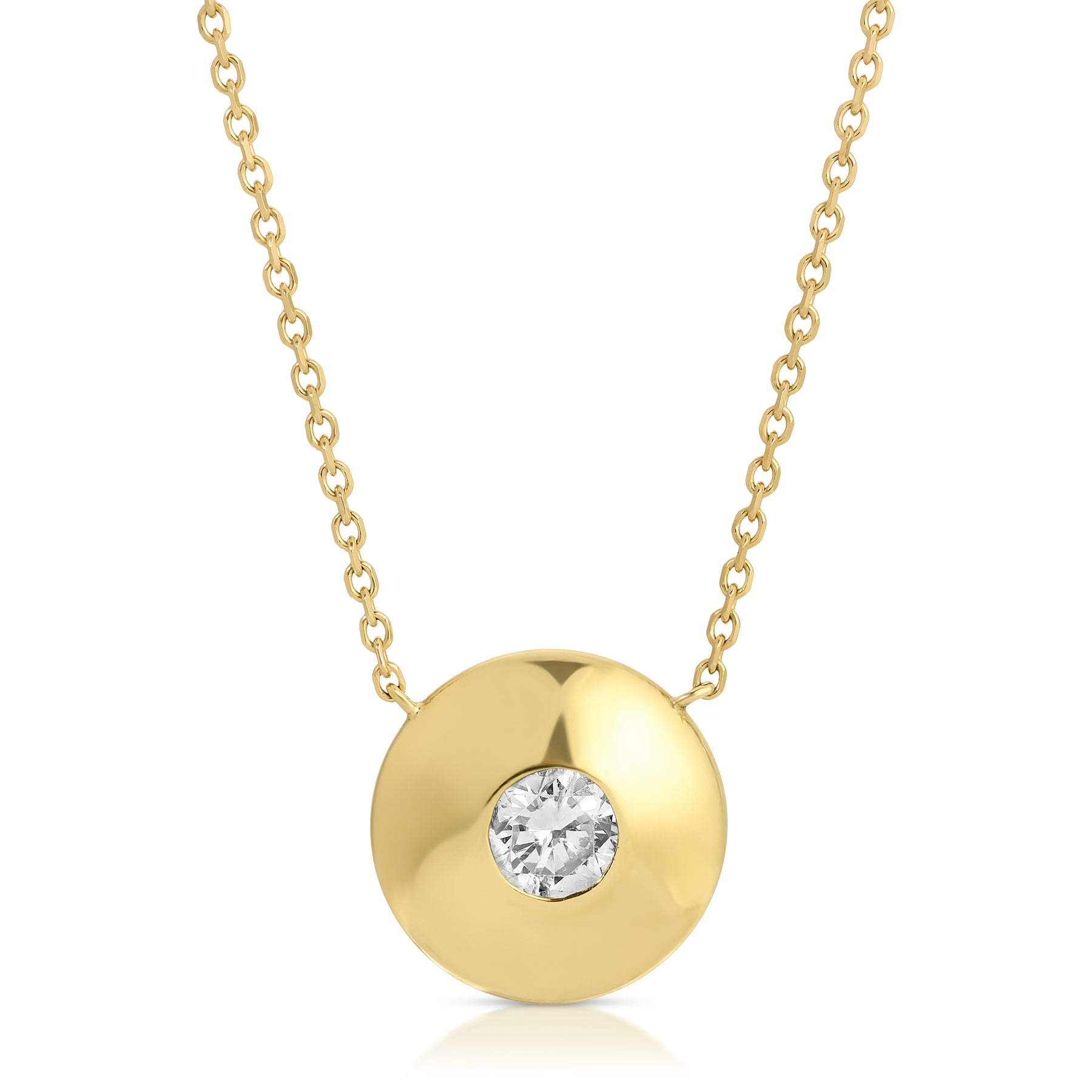 DISC DIAMOND PENDANT – Anita Ko