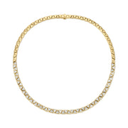 BEZELED TRILLION DIAMOND CHOKER
