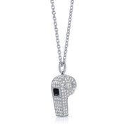 PAVE DIAMOND BABY WHISTLE WITH MARQUISE DIAMOND