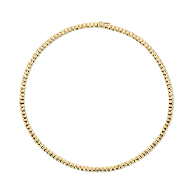 GOLD SQUARE CHOKER 16"