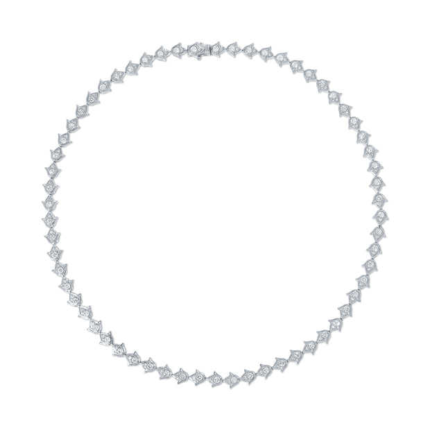 SMALL TULIP DIAMOND CHOKER
