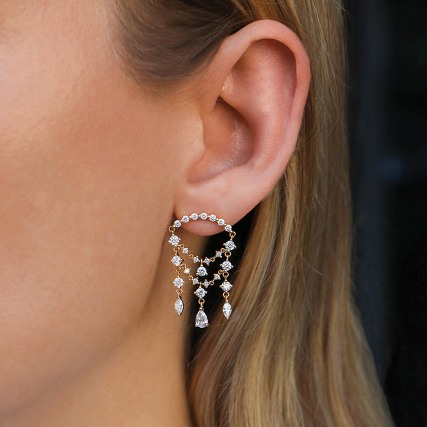 DELILAH DIAMOND DROP EARRINGS