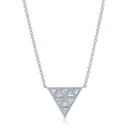 BEZELED TRILLION PENDANT