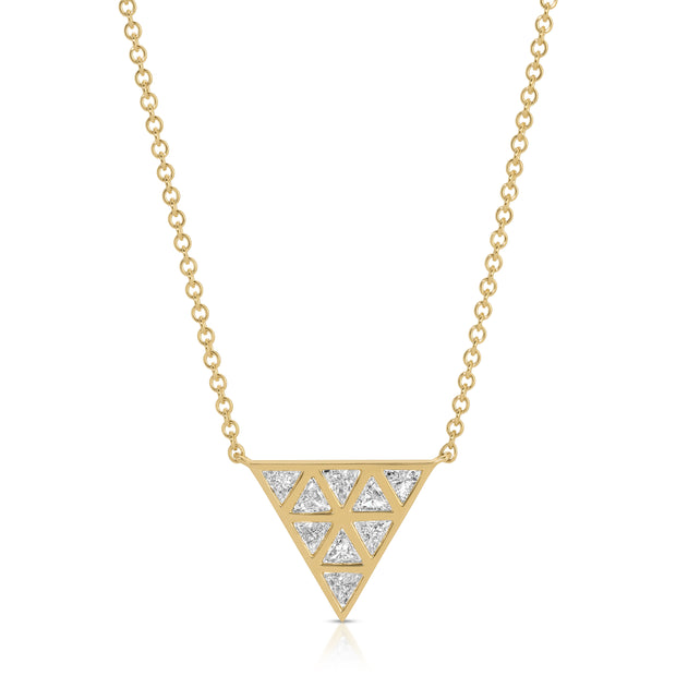 BEZELED TRILLION PENDANT