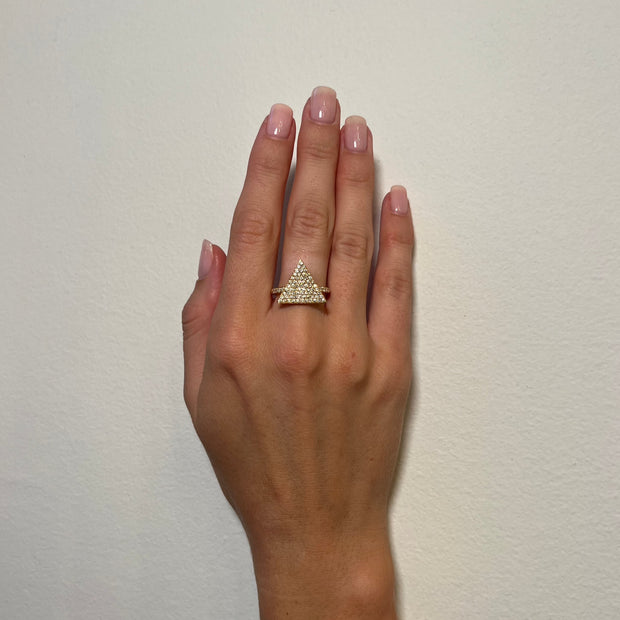 DIAMOND TRIANGLE RING