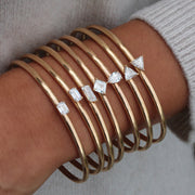 EMERALD CUT DIAMOND CUFF