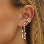 TWO ROW DIAMOND EAR CUFF