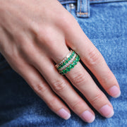 EMERALD LOLA RING