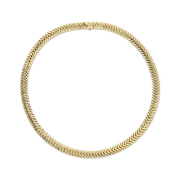 GOLD ZIPPER CHOKER