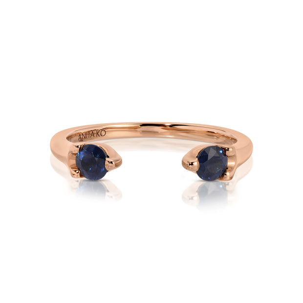 BLUE SAPPHIRE ORBIT RING