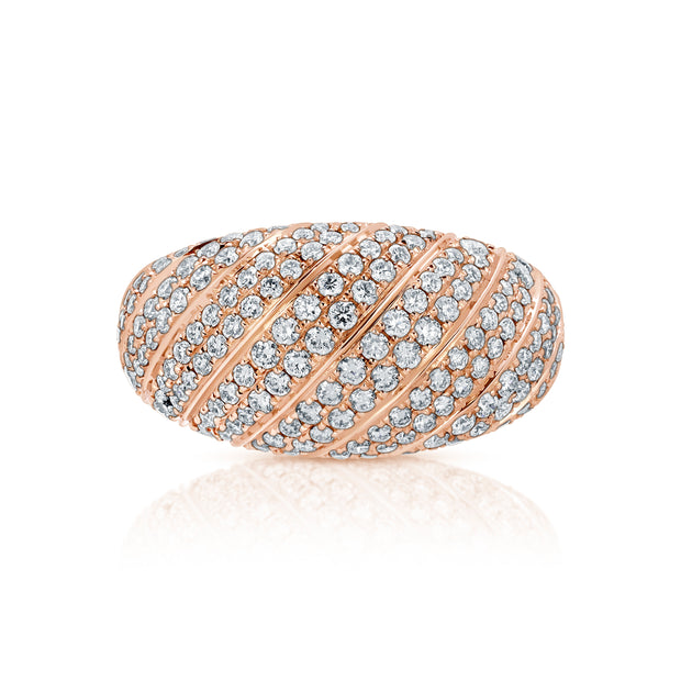 DOMED DIAMOND RING