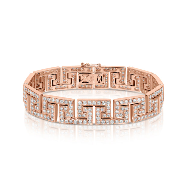 DIAMOND GREEK KEY BRACELET