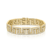 DIAMOND GREEK KEY BRACELET