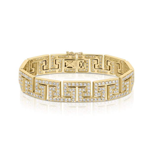 DIAMOND GREEK KEY BRACELET