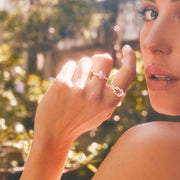 HEART SHAPED PINK SAPPHIRE RING