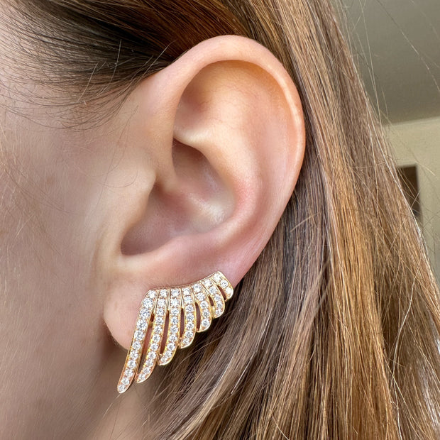 LARGE WING EARRINGS