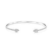 DOUBLE PEAR DIAMOND SPLIT CUFF