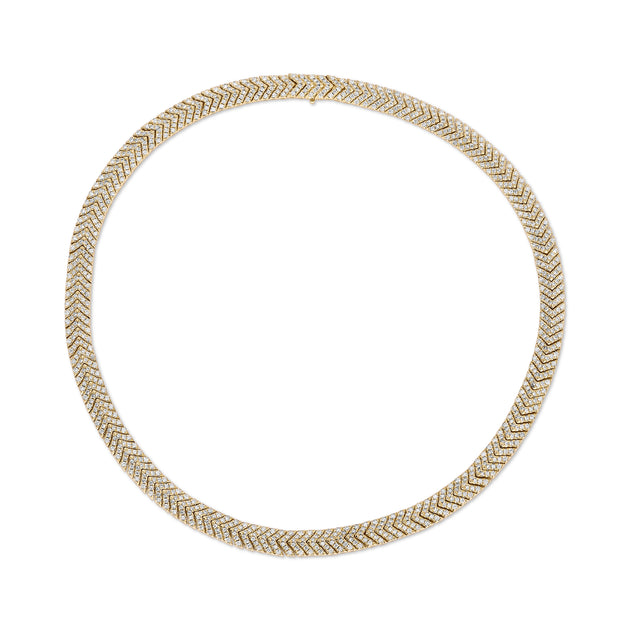 anita ko PAVE DIAMOND ZIPPER CHOKER