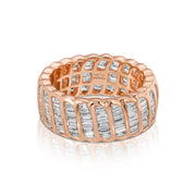 LARGE BAGUETTE DIAMOND ZOE RING