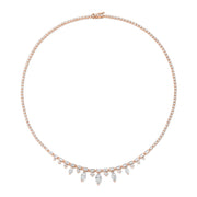 MARQUISE, BAGUETTE AND ROUND DIAMOND CHOKER