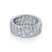 LARGE BAGUETTE DIAMOND ZOE RING