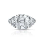 DOMED BAGUETTE DIAMOND ZOE RING
