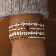 DIAMOND AND BLUE SAPPHIRE HEPBURN BRACELET