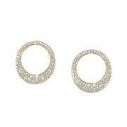 SMALL PAVE DIAMOND GALAXY EARRINGS