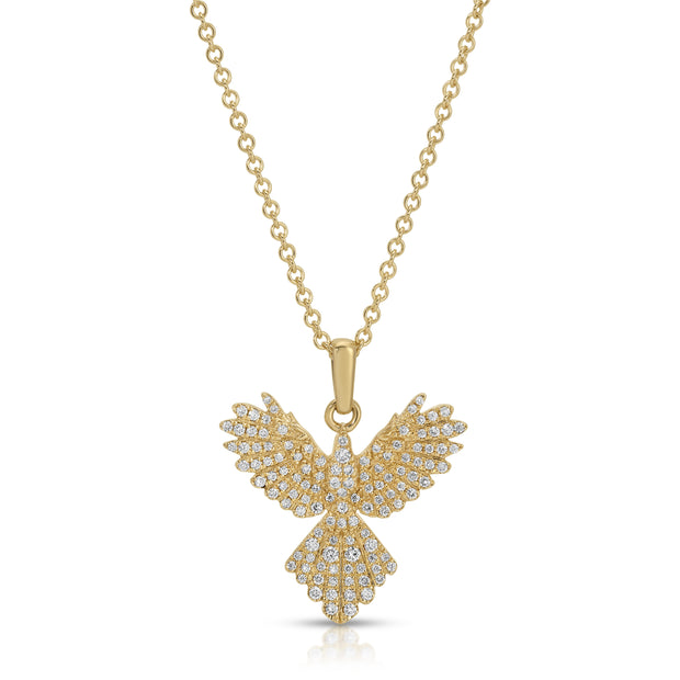 SMALL DIAMOND PHOENIX PENDANT