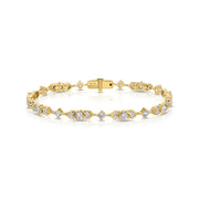 ROUND AND BAGUETTE DIAMOND DAKOTA BRACELET