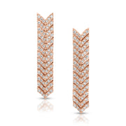 PAVE DIAMOND ZIPPER DROP EARRINGS