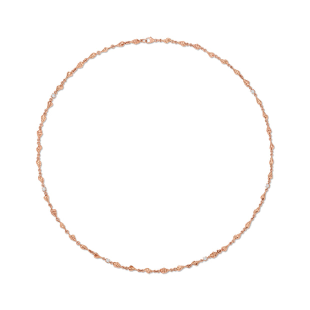 SHELL BY THE YARD DIAMOND NECKLACE