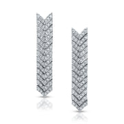 PAVE DIAMOND ZIPPER DROP EARRINGS