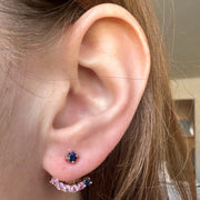 PINK SAPPHIRE EAR JACKET