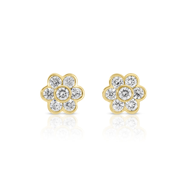 DIAMOND FLORA STUDS