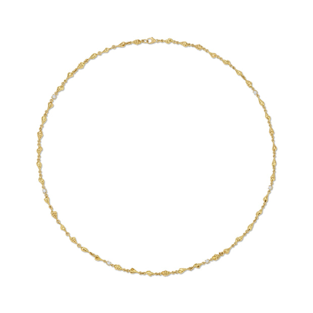 SHELL BY THE YARD DIAMOND NECKLACE