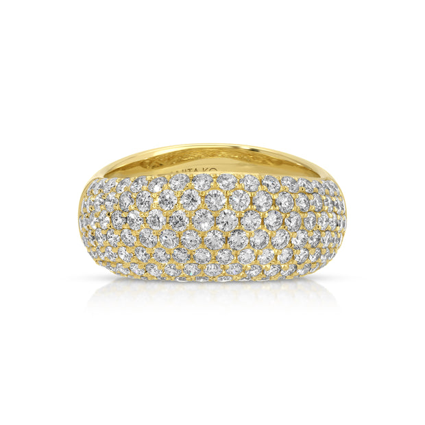 CELESTE DIAMOND WAVE RING