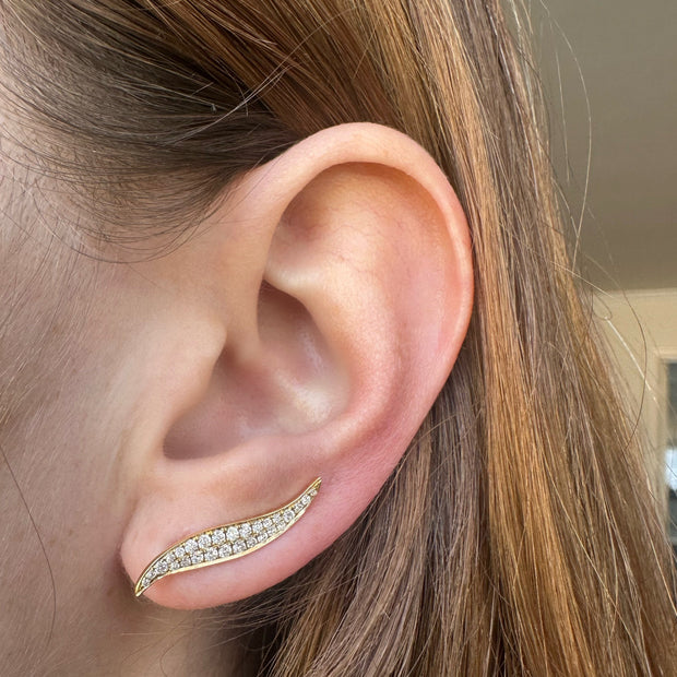 DIAMOND PETAL EARRINGS