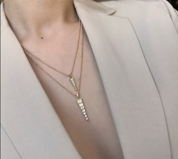 SMALL DIAMOND DAGGER NECKLACE