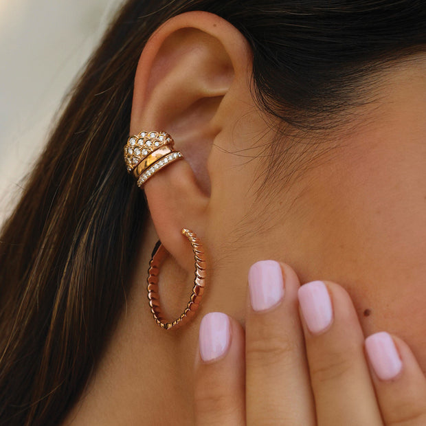 DIAMOND CROWN EAR CUFF