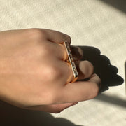 TWO FINGER BAGUETTE RING